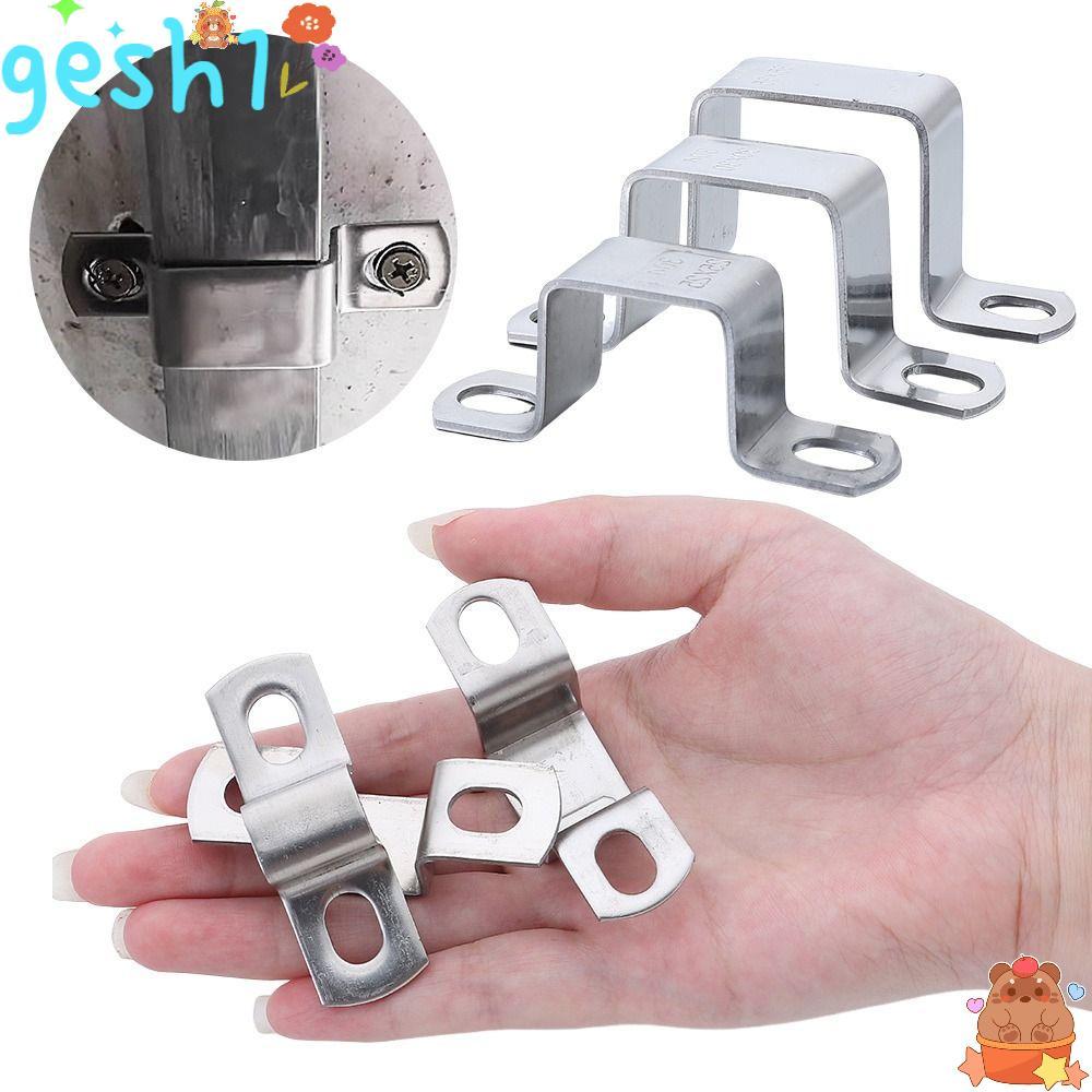 GESH1 แคลมป์ท่อ Horseback, ท่อประปากระชับ Fastening Buckles Ohm Tube Card, คลิปทนทาน 304 สแตนเลส M-ร