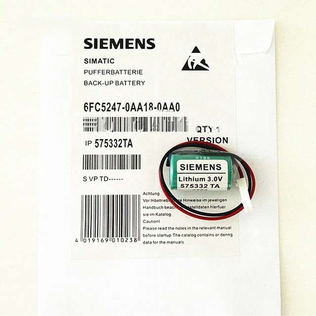 ซีเมนส์ ซีเมนส์ 3V 575332TA 6FC5247-0AA18-0AA0 810D PLC แบตเตอรี่