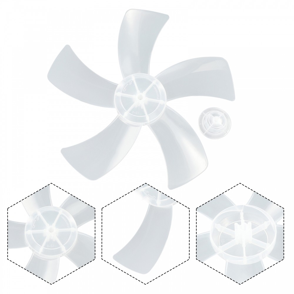 【BIG SALE】Fan Blade With Nut Cover For Fan Desk Fan Plastic Temperature Resistance-HAPY