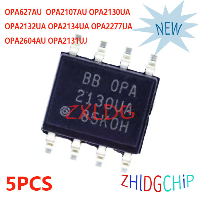 5pcs ยี่ห้อใหม่ OPA627AU OPA2107AU OPA2130UA/2132UA OPA2134UA OPA2277UA OPA2604AU OPA2131UJ sop-8
