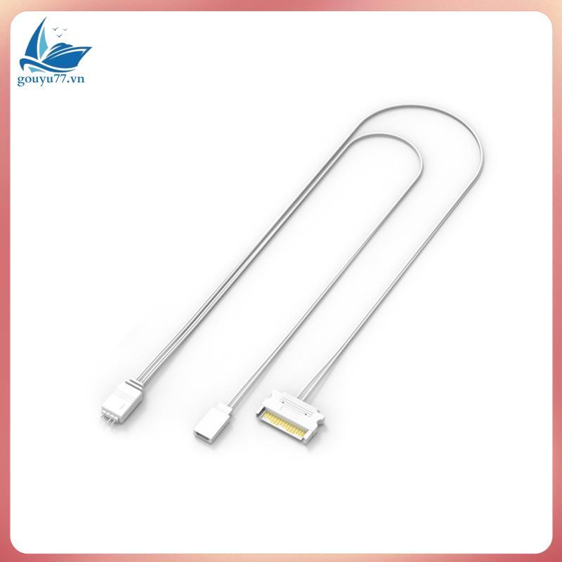 SATA to ARGB Lighting Power Adapter Cable คอมพิวเตอร์ ARGB Controller Sata to ARGB Reset Power Cable