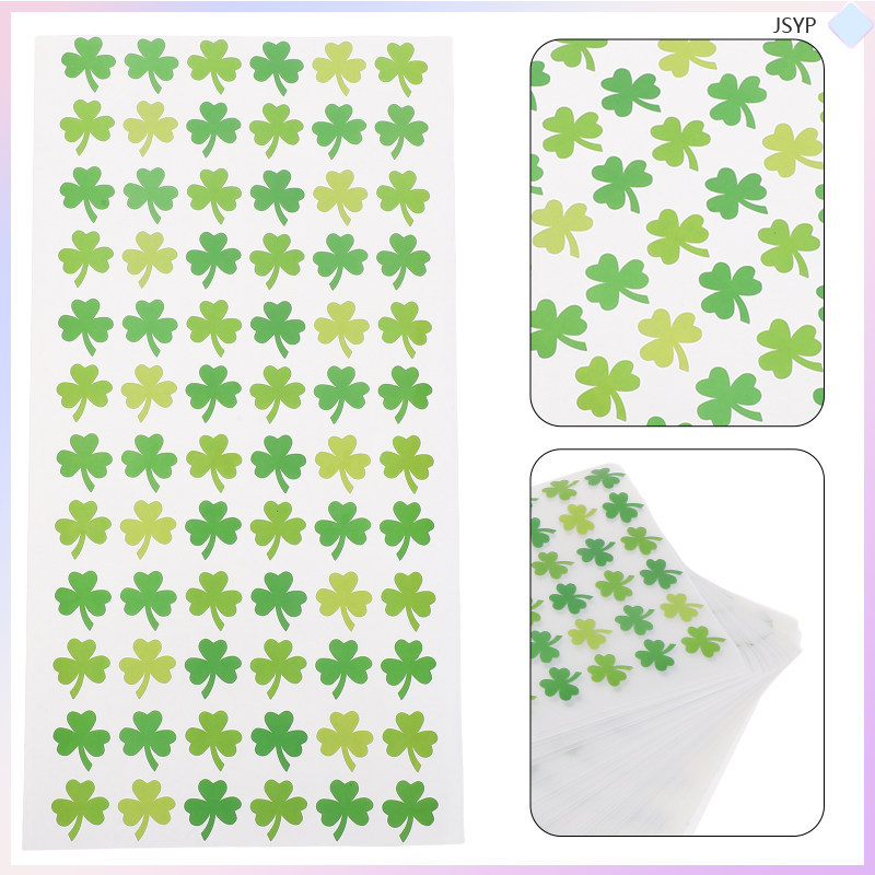 50 แผ่นสติ๊กเกอร์ Patricks Day Crafts Classroom Party Supplies 21.00X11.00X0.01CM junshaoyipin
