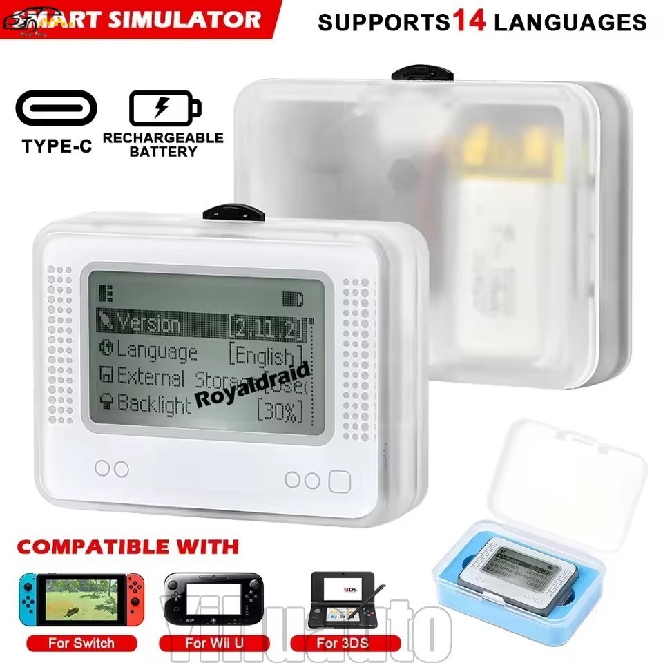 [Mega] 2-1 ชิ้นสําหรับ Amiibo NFC Pixl Simulator Pixl Emulator - ชาร์จบลูทูธอัจฉริยะจําลอง - สําหรับ