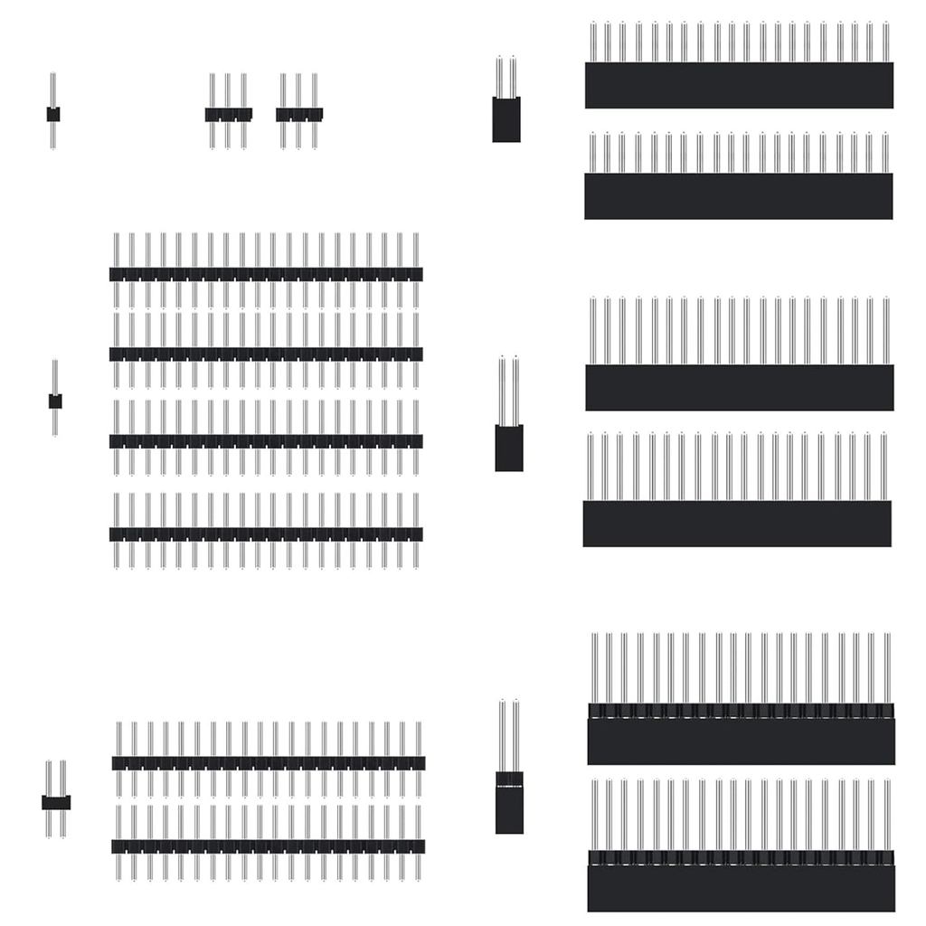 IUniker Gpio Extender 0.1" 2x20-Pin Stacking Female Header Kit High Header, 2x20 (40 Pin) Strip Dual
