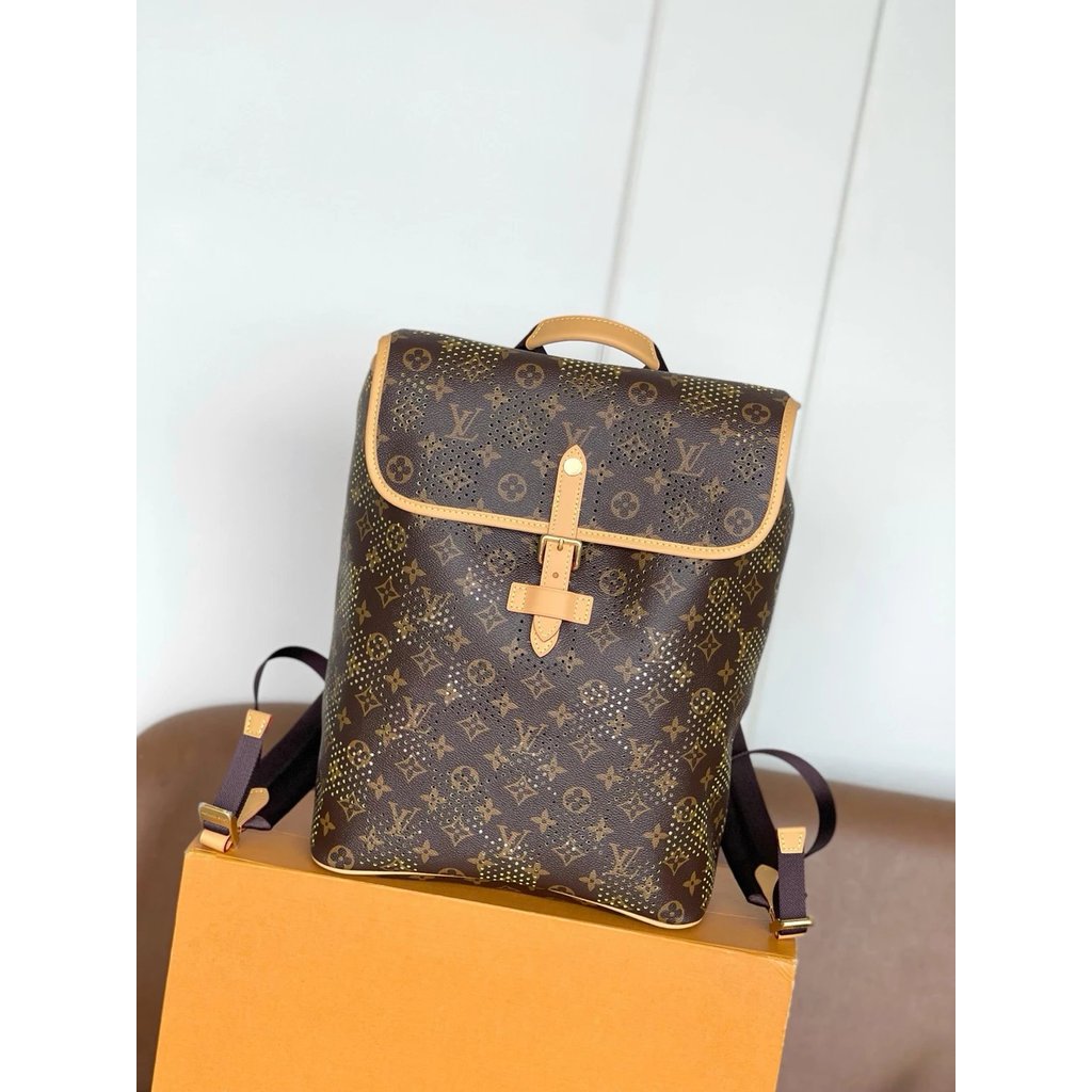 ใหม่ Flaneur Old Flower Laser Hollow Backpack Handbag Backpack School Bag Female Bag Male Bag