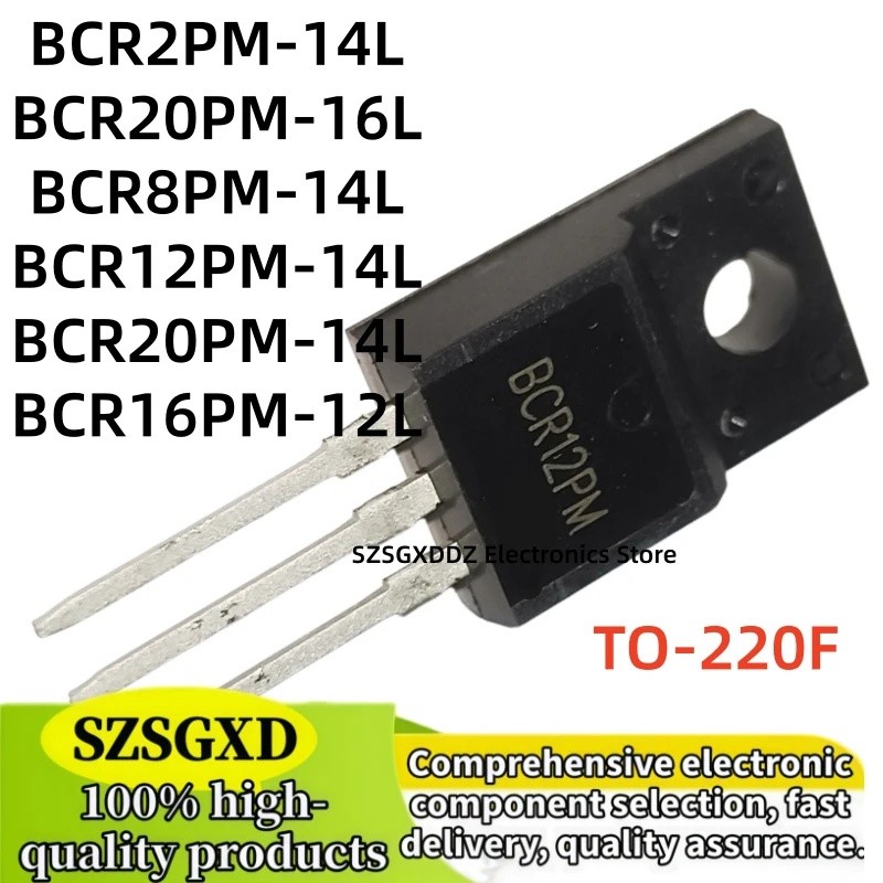 5PCS BCR20PM-14L BCR2PM-14L BCR12PM-14L BCR8PM-14L BCR20PM-16L BCR16PM-12L TO-220F ขายส่ง field-effe