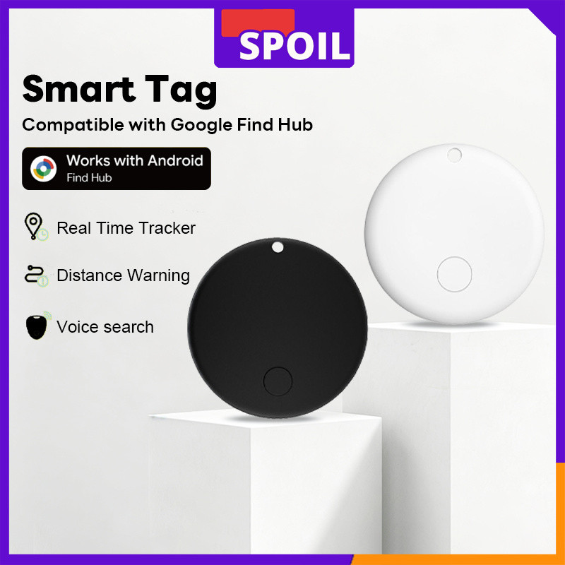 Spoil Smart Tracker อุปกรณ์กันหาย รองรับ Google Find My เครื่องติดตามตำแหน่ง GPS กันน้ำ สำหรับ Android