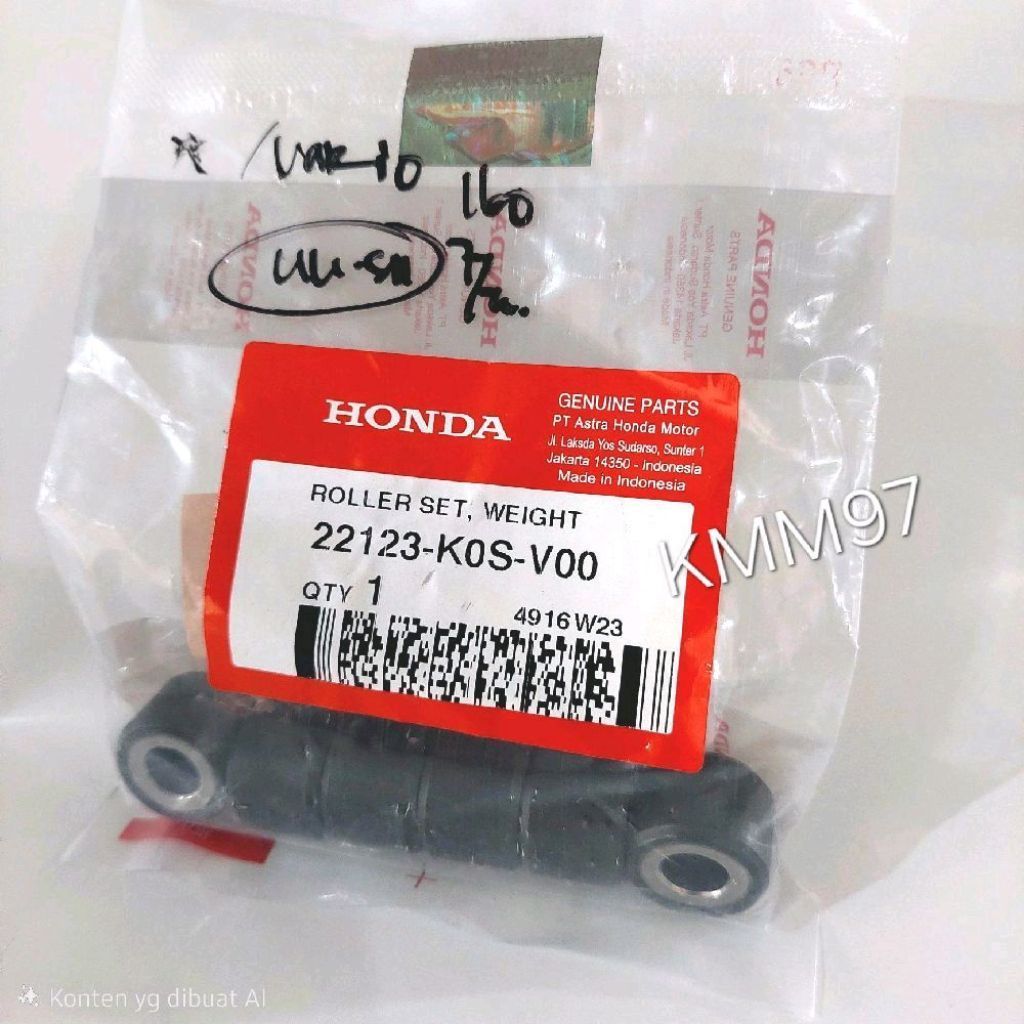 22123-K0S-V00 ลูกกลิ้งลูกกลิ้ง (19.กรัม) PCX 160 ADV Vario 160 Stylo ORIGINAL