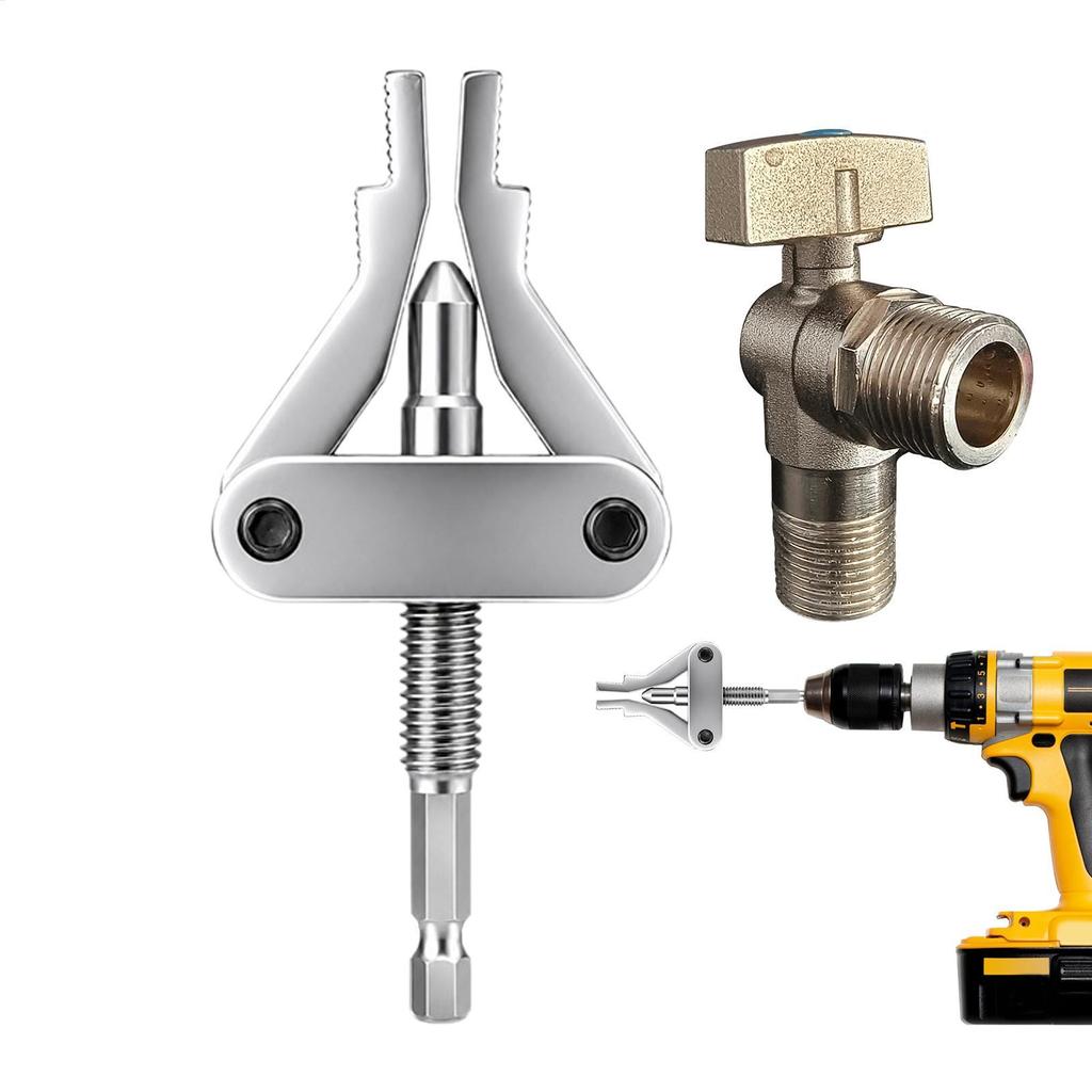 ก๊อกน้ํามุมวาล์วลวด Extractor เหล็ก Hex Shank ท่อซ่อมเครื่องมือหักลวด Extractor สําหรับเจาะประแจห้องครัวห้องน้ํา unhcxeth