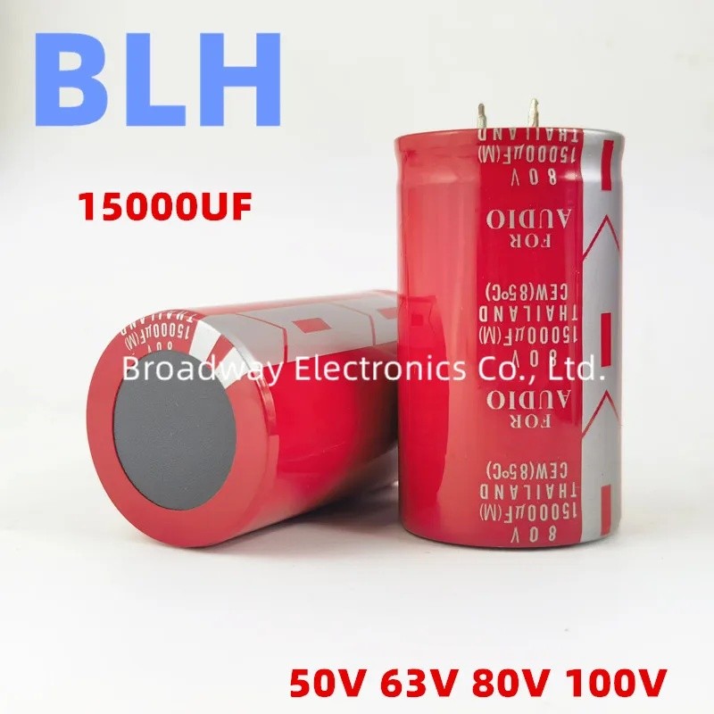 Hoorn Condensat 50V 63V 80V 100V ตัวเก็บประจุอลูมิเนียมอิเล็กโทรลีติค 15000UF 50V15000UF 63V15000UF 