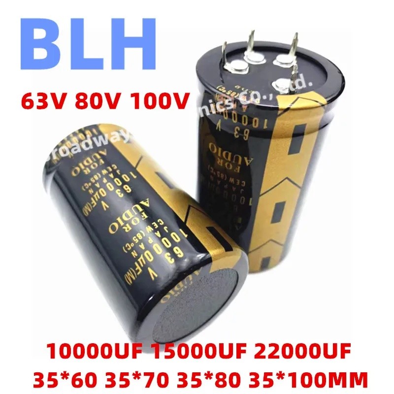 อลูมิเนียม Electrolytic capacitor สี่ขา 63V 80V 100V 10000UF 15000UF 22000UF 35*60 35*70 30*80 35*10