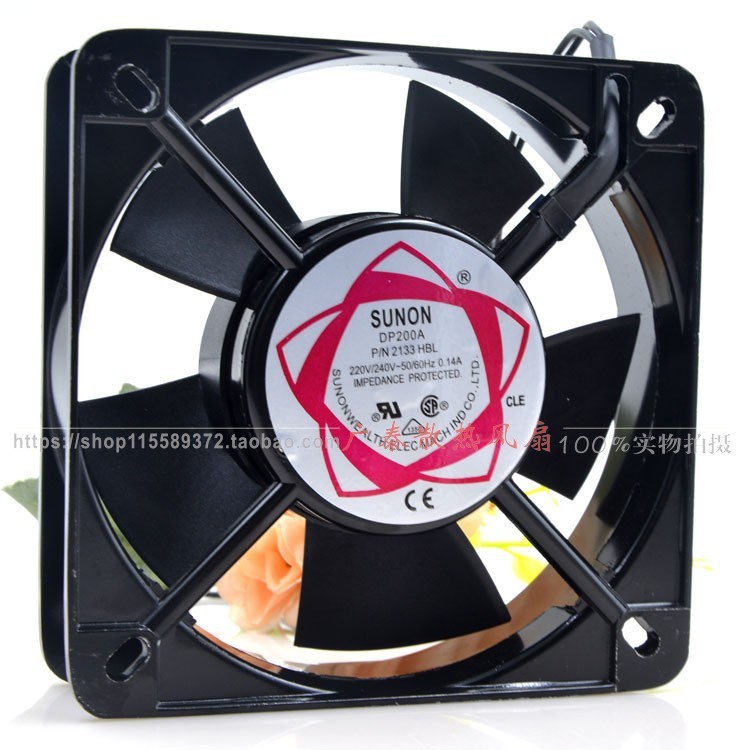 SUNON Jianzhun DP200A 2133HBL 220/110/380V 13538 พัดลมกรอบอลูมิเนียม 13.5 ซม.