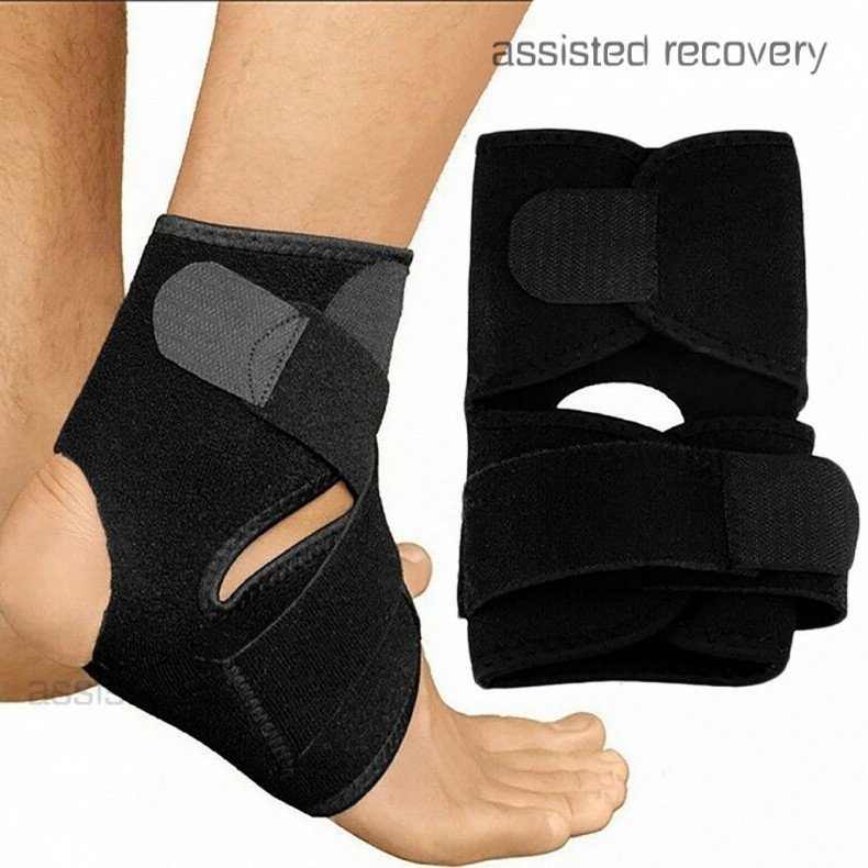 ข้อเท้ารั้ง Achilles Tendon Support Wrap Sleeve ปรับ Neoprene Tendinitis TOBU