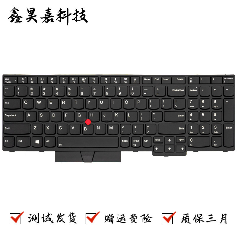 ใช้ได้กับแป้นพิมพ์โน๊ตบุ๊ค Lenovo ThinkPad E580 E585 E590 E595 T590 ใหม่