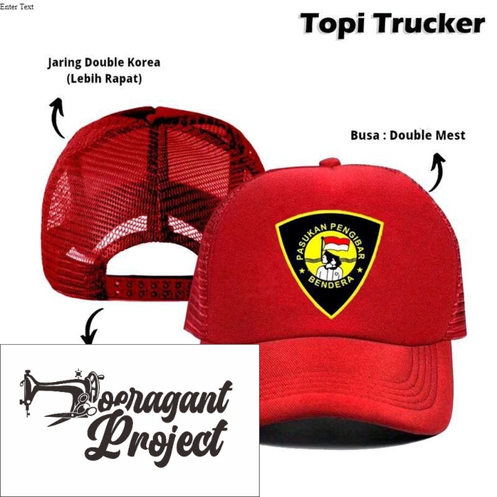 FLAG BARRIER TROOPS TRUCKER HAT // INDONESIAN PASKIBRA TRUCKER HAT // INDONESIAN PASKIBRA NET HAT
