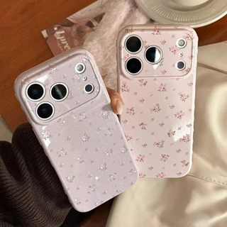 เคสสำหรับ iPhone 17 16 15 14 13 12 11 Pro Max XR XS กันกระแทก หัวใจ 3D สีหวาน น่ารัก กันรอย ขอบนิ่ม ถุง