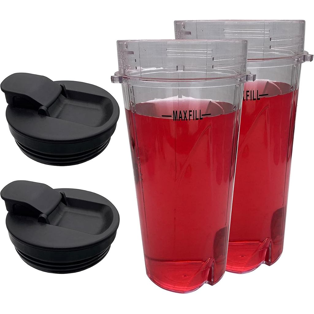 เปลี่ยนถ้วย 16oz 3 tabs และฝาปิด Spout ใช้งานร่วมกับ 600W NINJA BL100 30/BL102 30/BL101 30 & Ninja K
