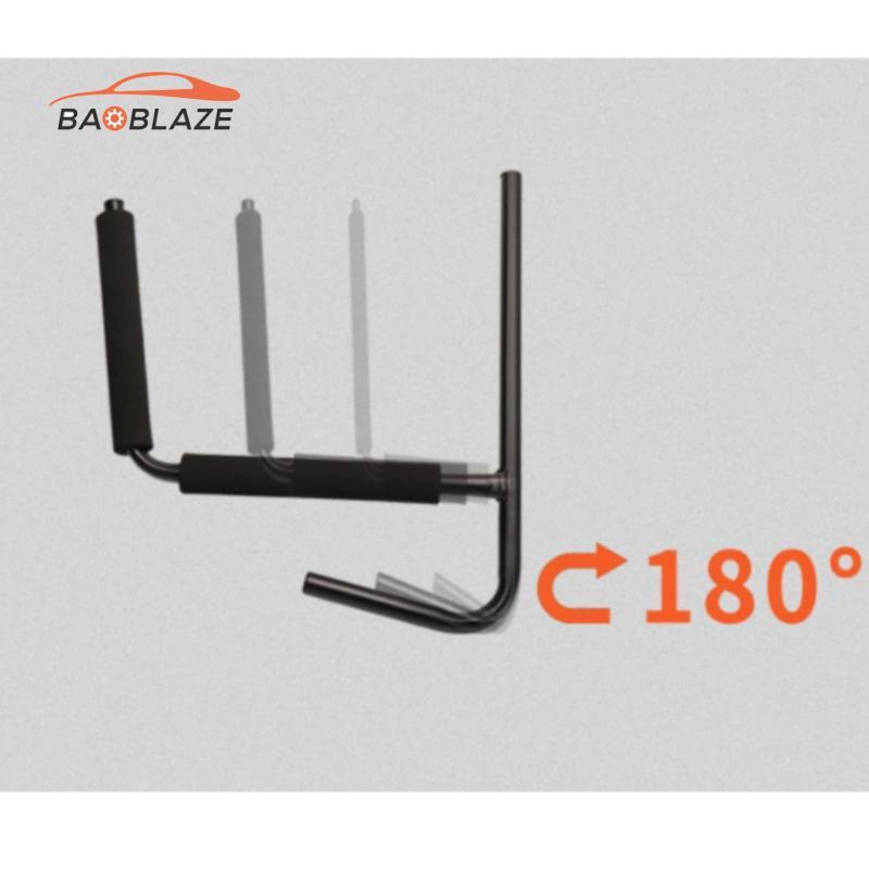 [Baoblaze] Kayak Wall Rack Iron Kayak Storage Rack เคลือบสีดํากระดานโต้คลื่นแขวนผนังสําหรับโรงรถ,เรื