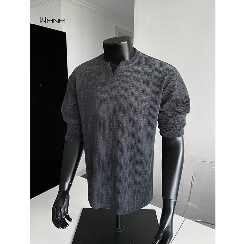 T592 เสื้อ OLO คุณภาพแอปริคอท/สีดํา/สีเทา M-3XL 2026 Design Street Wear สไตล์ญี่ปุ่น