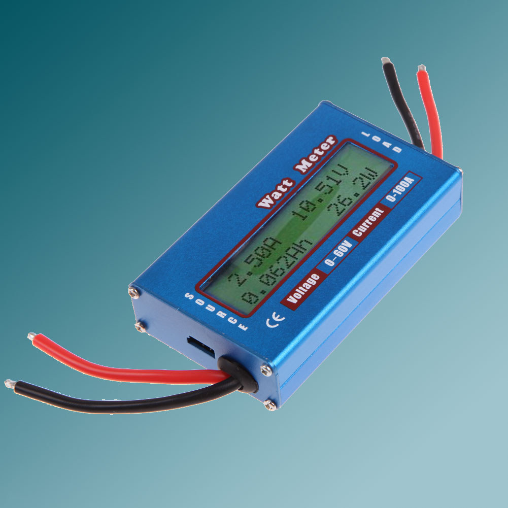 DC Watt Volt Amp Meter 12V 24V LCD Digital Power Analyzer