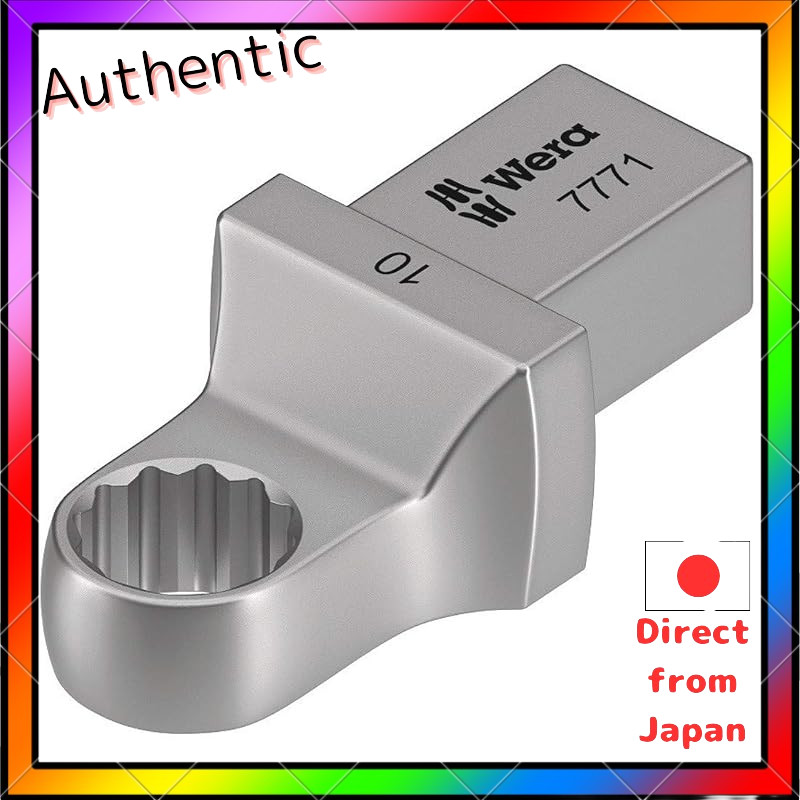 Wera 05078628001 | 7771 Torque Wrench Interchangeable Ring Head, 9x12 mm [Japan Authorized Imported 