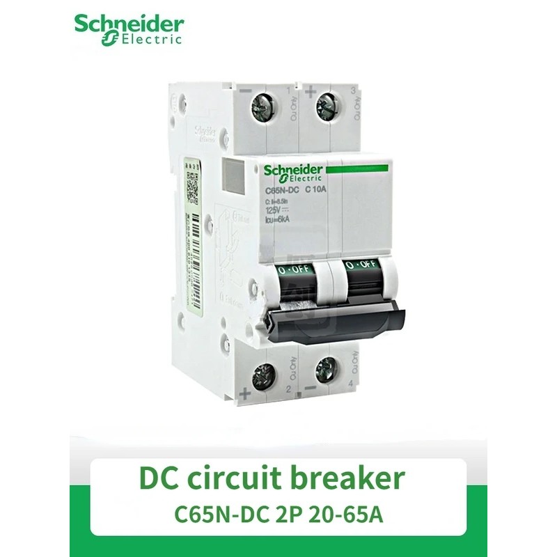 OTKV Schneider ไฟฟ้า C65N-DC Multi 9 A9 Air Switch 2P DC Miniature Circuit Breaker - 20A 25A 32A 40A