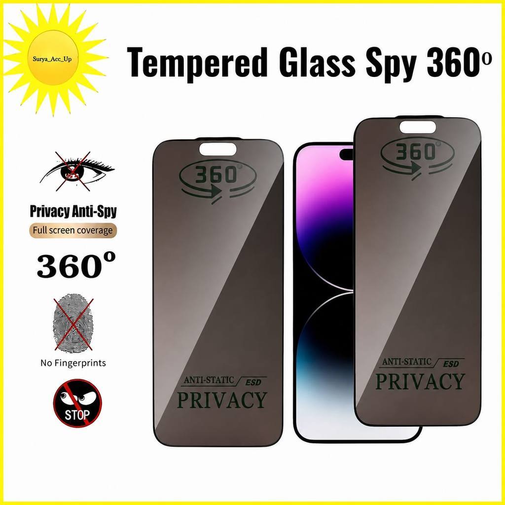 กระจกนิรภัย Esd Anti Static Spy 360° สําหรับ Infinix Gt 20 Pro Gt 30 Gt 30 Pro Gt 50 Pro Hot 60 Pro 