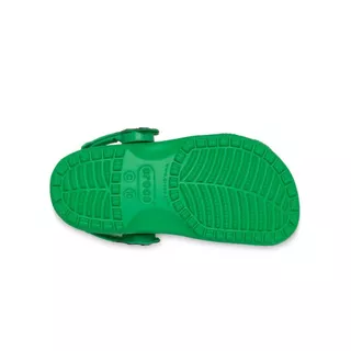 CROCS รองเท้าลำลองเด็ก CLASSIC HOLIDAY ICONS LIGHTS CLOG - GRASS GREEN