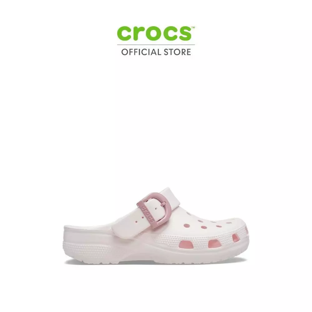 CROCS รองเท้าลำลองผู้ใหญ่ CLASSIC ENAMEL BUCKLE CLOG รุ่น 213347-7DF - BUBBLE ICE