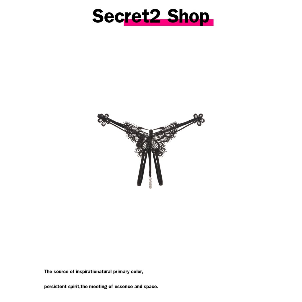 Secret2 Shop Pure Sexy Sexy Seduction Hot Lace Butterfly Free Pearl T รูปชุดชั้นใน Womencjd058.th202