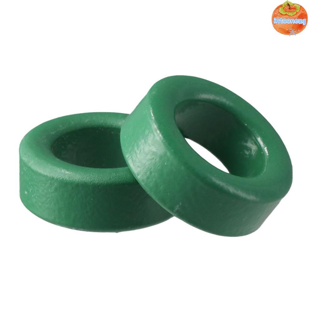 INTOO Toroid Ferrite Core, Power Transformer Restraining Interfal, Ferrite Chokes Ring โลหะสีเขียว