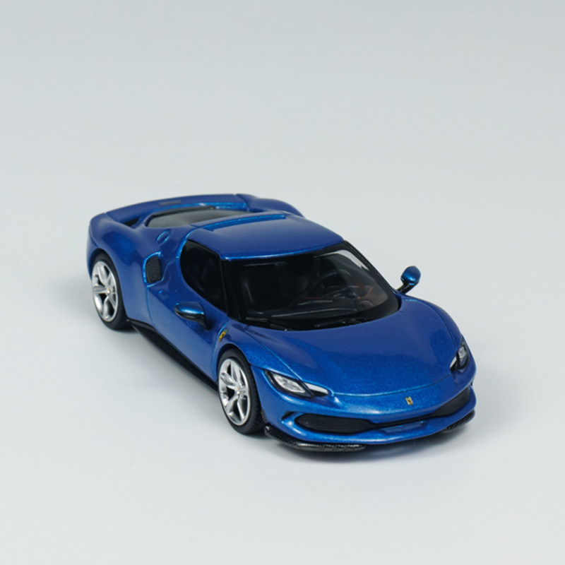 [โมเดลรถ] บีบีอาร์ 1: 64 เฟอร์รารี 296 GTB เฟอร์รารีจําลองรถโลหะผสมรุ่นเครื่องประดับคอลเลกชัน