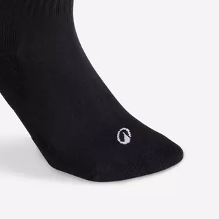 Decathlon High Sports Socks Rs 100 Tri-Pack ถุงเท้ากีฬาข้อสูงสำหรับเด็กรุ่น Rs 100 แพ็ค 3 คู่ - Black