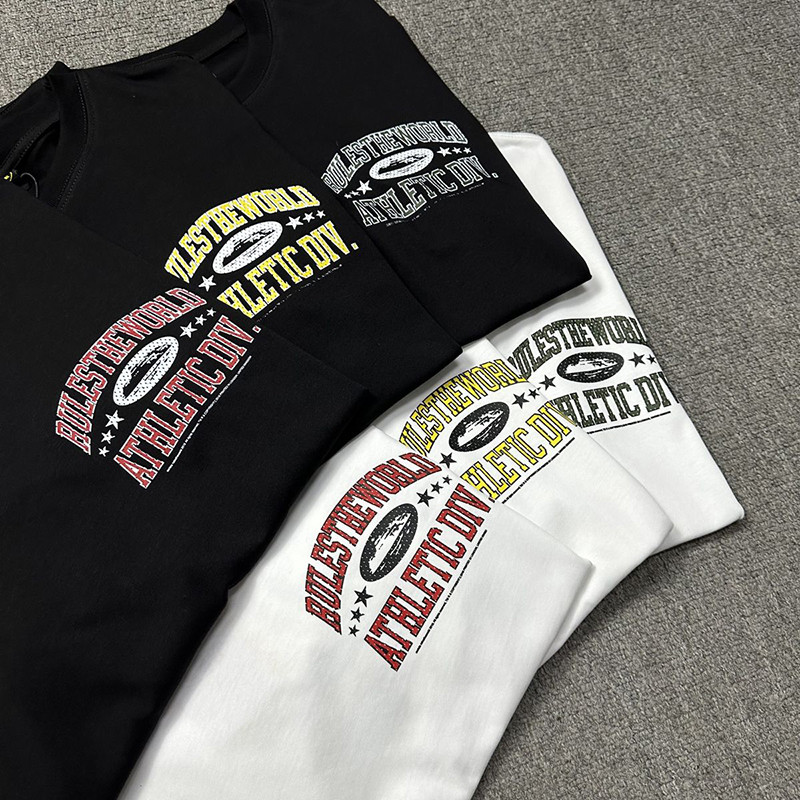 VLONE FOG VLONE FOG Corteiz พิมพ์ตัวอักษรเสื้อยืดแขนสั้นผู้ชายผู้หญิงหลวมฤดูร้อนรอบคอ Casual tee