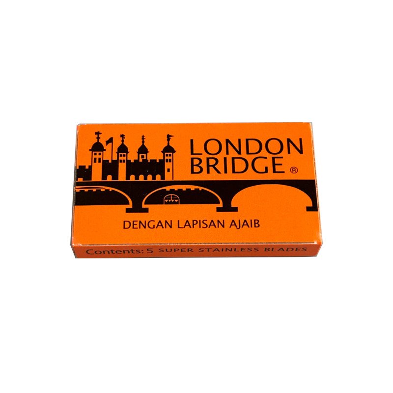 Diki Old-fashioned Safety Razor Blade LONGON BRIDGE London BRIDGE Double-Edge Razor Blade 5 ชิ้นชุด