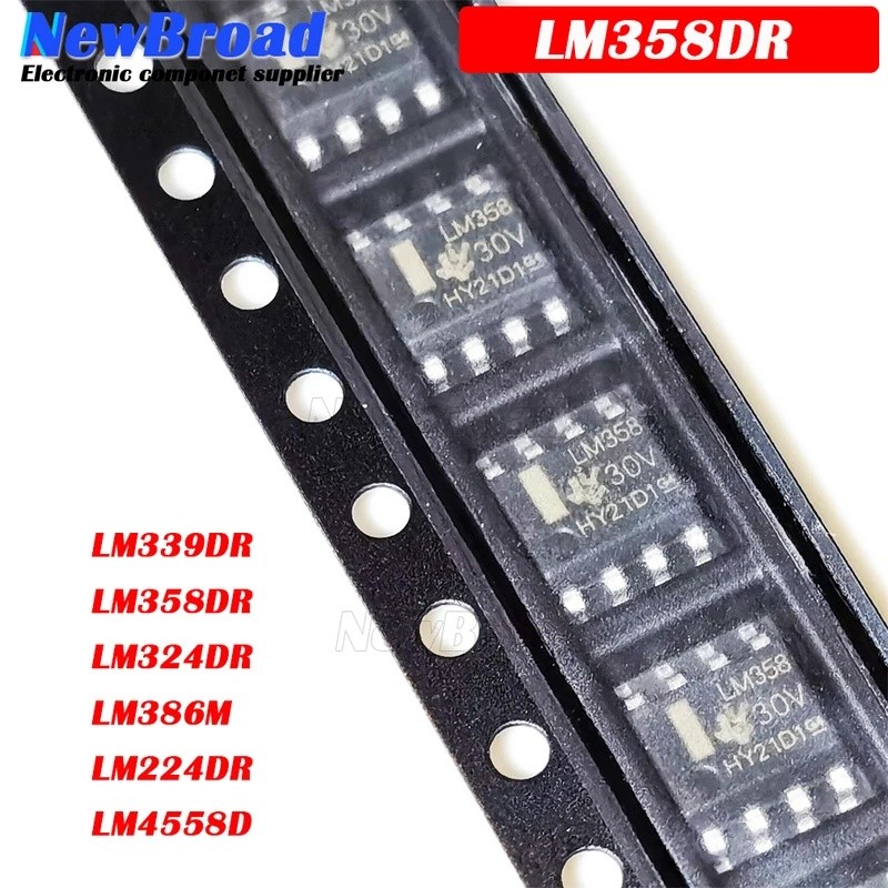 1-5PCS LM339DR LM358DR LM324DR LM386M LM224DR LM4558D SOP-8 Operational เครื่องขยายเสียง LM358 LM339