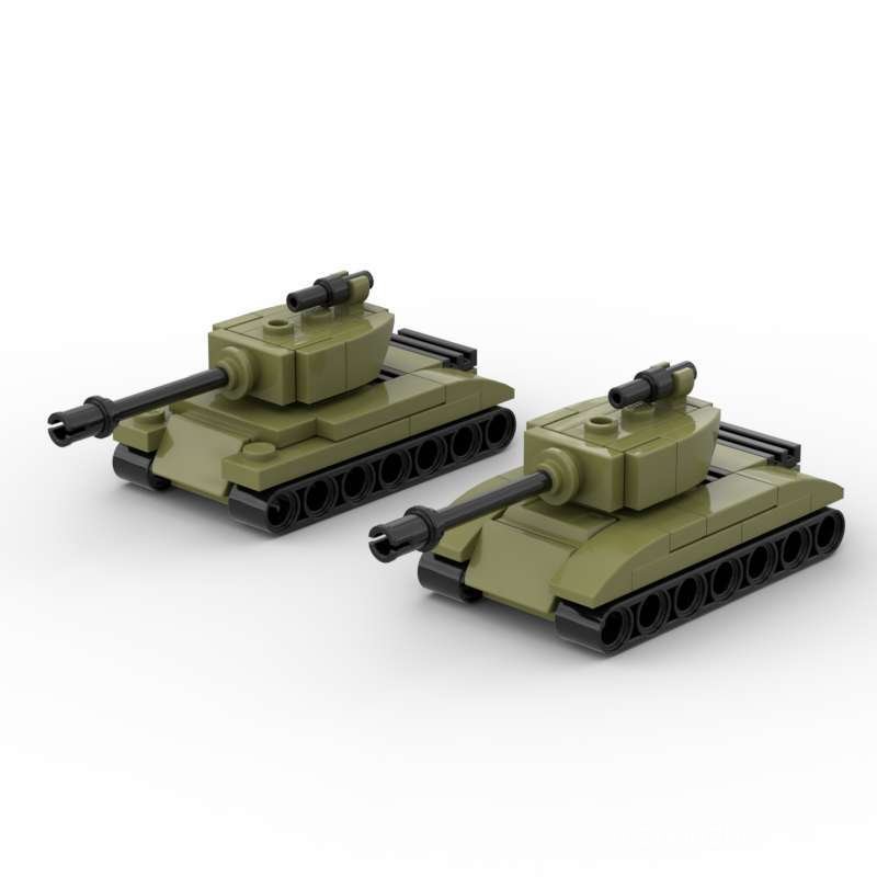 M26 Heavy Tank T26E4 Super Panxing MOC Building Blocks World War II ทหาร Mini ชุดประกอบของเล่น GEPF