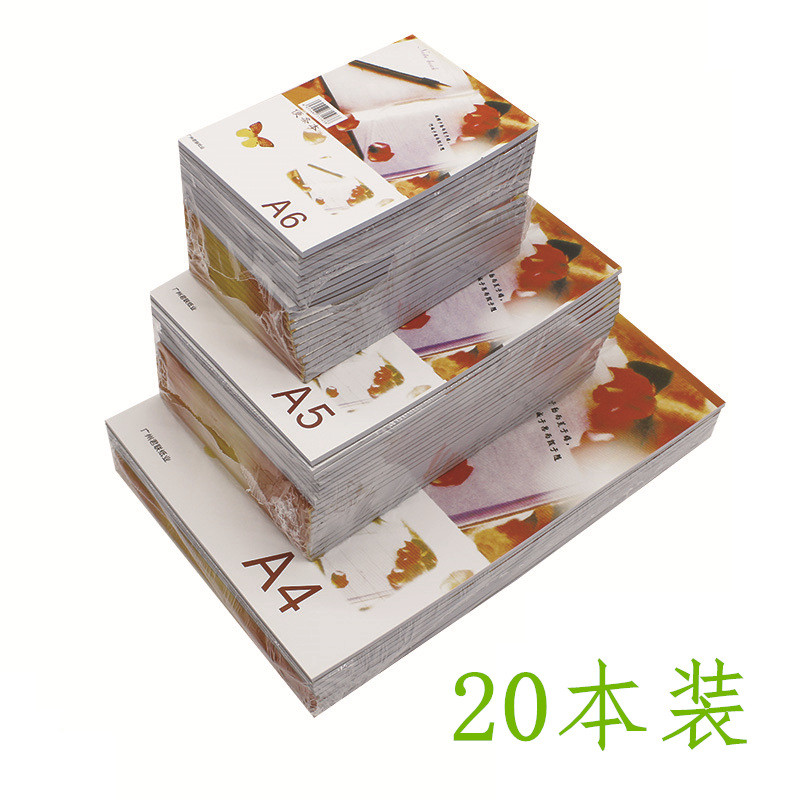 สมุดบันทึกเปล่า Notepad หนา Notepad สมุดภาพ A6 A5 A4 หนังสือภาพ Soft Copy 20 Copies Pack