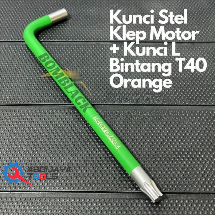 T40 กุญแจปรับวาล์ว Torx Star L Key T 40 กุญแจปรับสีเหลือง