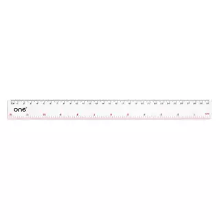 ONE ไม้บรรทัดพลาสติก รุ่น ONER001 ขนาด 12 นิ้ว