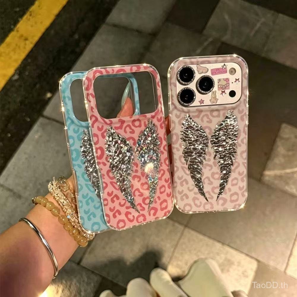 เคสโทรศัพท์ เหมาะสําหรับ iPhone 7 8 X XS XR XSMAX 11 12 13 14 15 16 17 Pro max Plus รูปแบบเพชรเสือดา