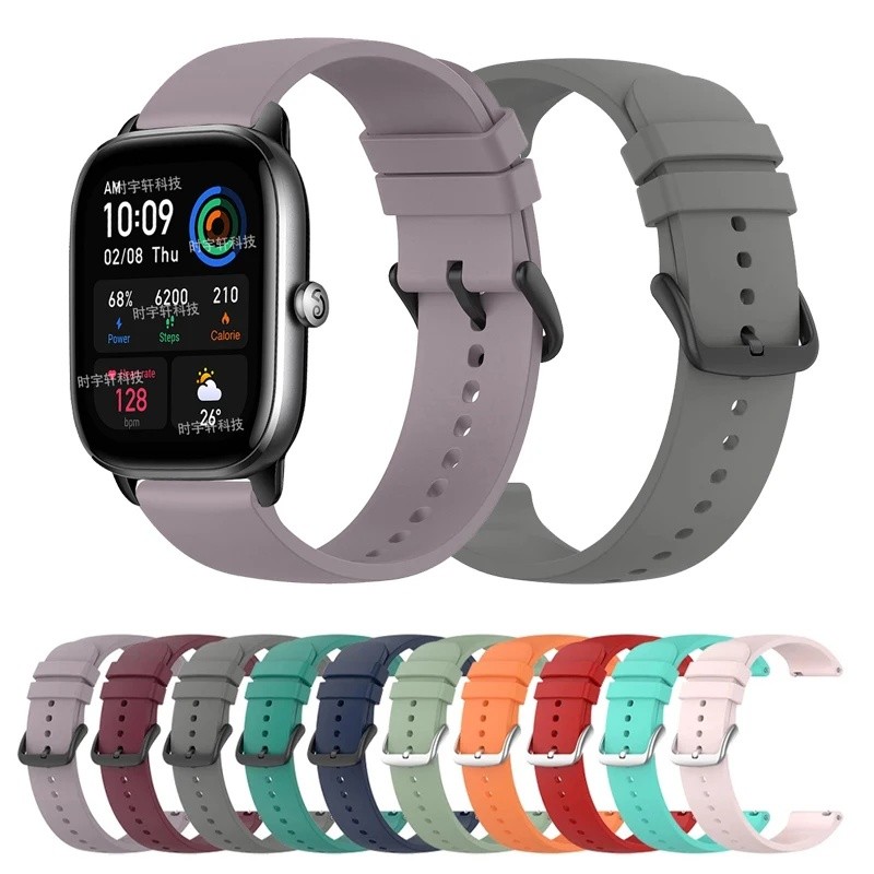 สําหรับ Amazfit Bip 3 Pro/S Lite/U Pro/GTR 42 มม.Correa 20 มม.ซิลิโคนสําหรับ Amazfit GTS 4 Mini/2 2E