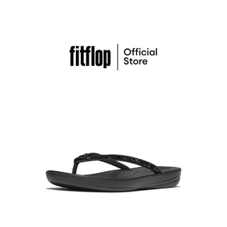 FITFLOP iQUSHION MULTI-CRYSTAL F/F รองเท้าแตะผู้หญิง รุ่น JC8-090 สี BLACK