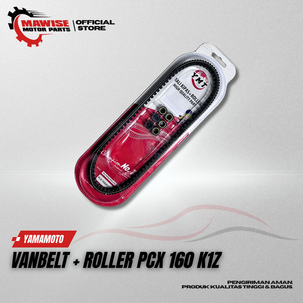 VANBELT + ROLLER PCX 160 K1Z YAMAMOTO - V-BELT ASSY HONDA PCX 160 K1Z MOTORCYCLE SET CVT BELT DRIVE 