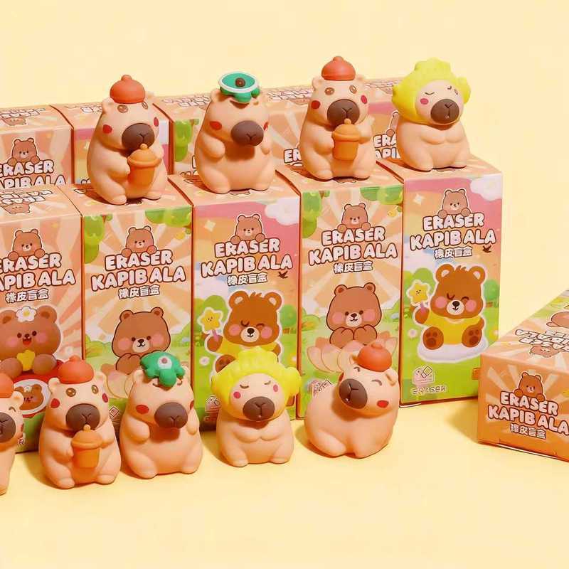 Calpibara Eraser Calpibara Eraser Mystery Box Eraser Clean Non-Marking Eraser Capybara Eraser
