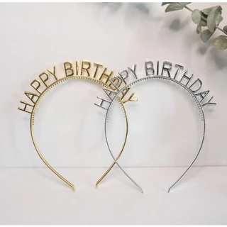 🇹🇭คาดผมวันเกิด HAPPYBIRTHDAY สีสันสดใส สุดน่ารักและสีสุดหรูหรา (GP30)​