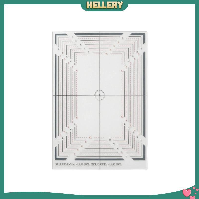[HelleryTH] Trading Card Centering Tool Clear Card Centering Tool พิมพ์สี่เหลี่ยมสําหรับนักสะสม, โต๊