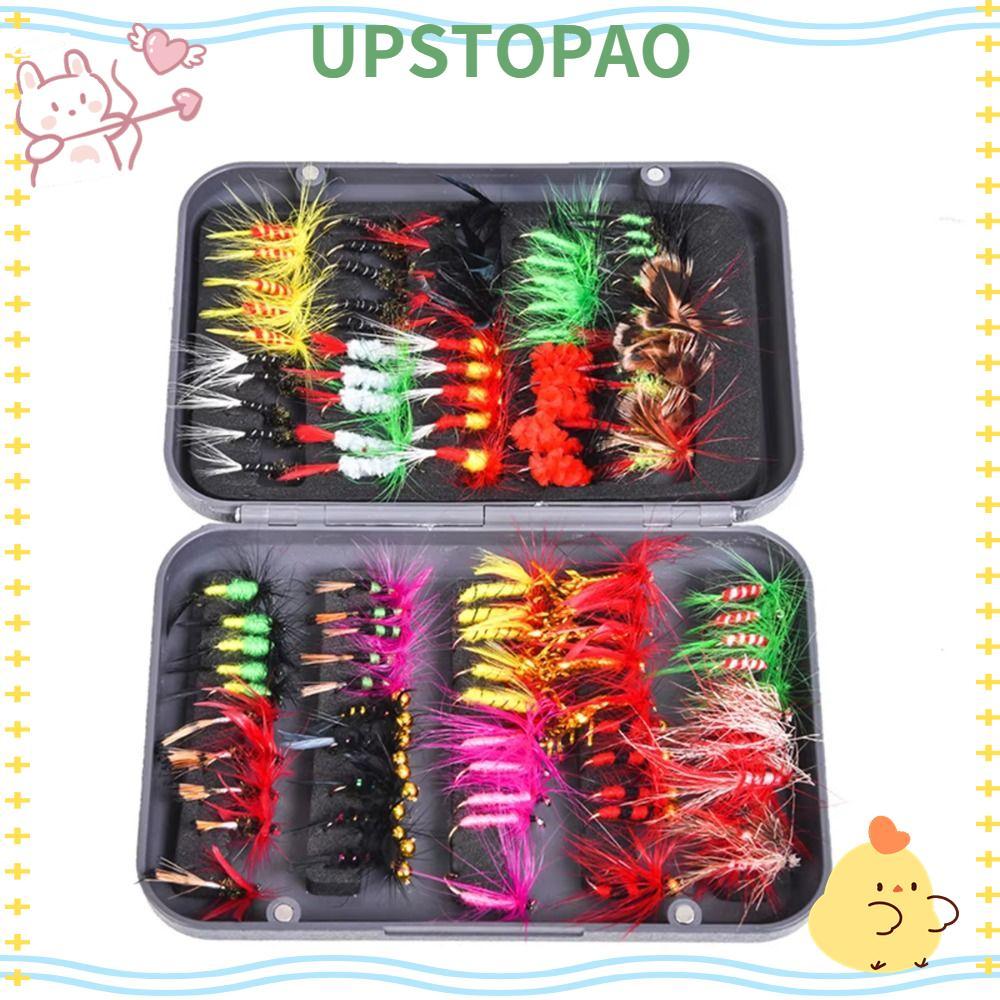UPSTOPAO Fly Trout Fishing Lures, Swimbaits ตะขอเสียงแหลม Fly Fishing Fly Kit, แมลงประดิษฐ์ Crank Bi