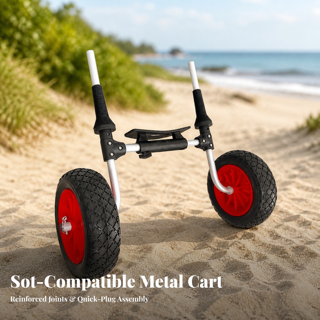 Watercraft Cart Heavy Duty Kayak Scupper Cart Carrier Universal สําหรับเรือคายัค, Shoreline, Boat Ra