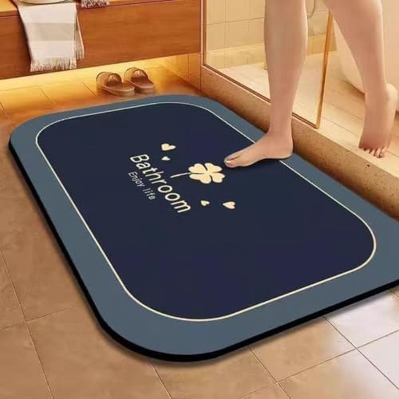 เสื่ออาบน้ําบาง,พรมกันลื่นห้องน้ํา,Super Absorbent Stain Resistance Quick Dry Bathroom Rug, Bathmat 